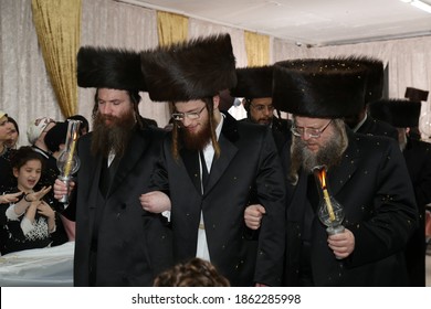 Bnei-Brak, Israel, 24.11.2020: Wedding Of The Grandson Of The Jewish Rebbe Of Makhnovka.