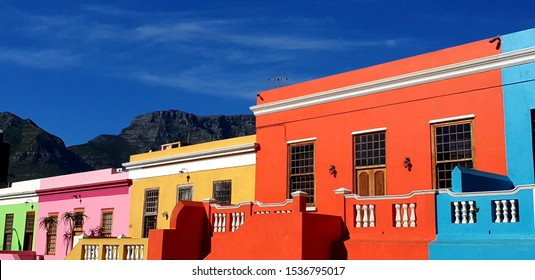 Bo Kaap Houses In Cape Town City South Africa