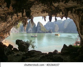 Bo Nau Cave In Halong Bay, Vietnam