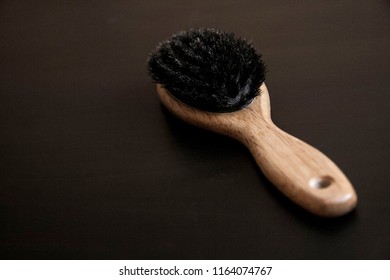 Boar Bristle Brush With A Wooden Handle