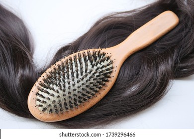 Boar Hair Bristle Brush. Comb