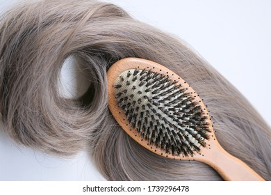 Boar Hair Bristle Brush. Comb