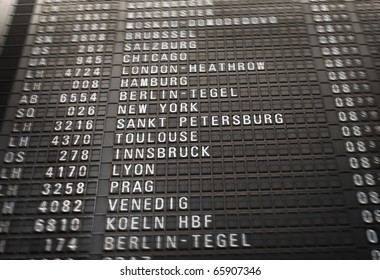 Board at airport