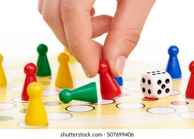 Board Game With Hand