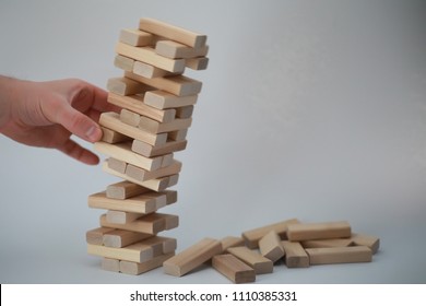 Board Game Jenga Tower Of Wood Sticks