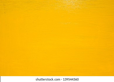 Board Painted In Yellow Paint