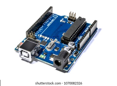 Board Prototyping Arduino Uno Isolated On Stock Photo 1070082335 ...