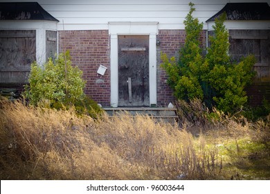 Boarded Home In Foreclosure