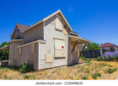 Boarded Up Home Lost In Foreclosure