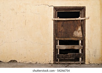 Boarded Up Old Door