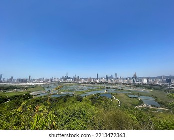 Boarder Of Shenzhen Mainland China And Hong Kong