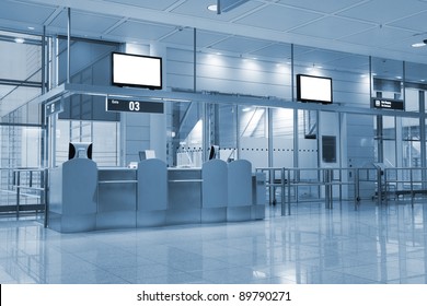 Boarding Gate At An Airport (see Also Color Version 135544412)