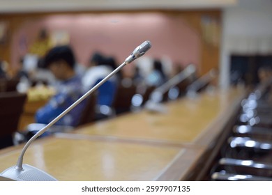 Boardroom with chairs and intercom system