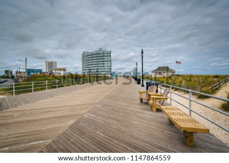 The boardwalk in Atlantic City, New Jersey