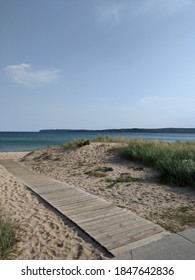 Boardwalk At The Beach, Near Traverse City MI