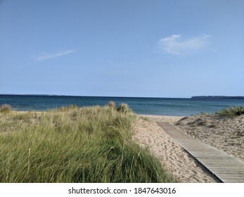 Boardwalk At The Beach, Near Traverse City MI