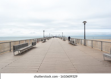 Boardwalk At Brighton Beach, New York, USA