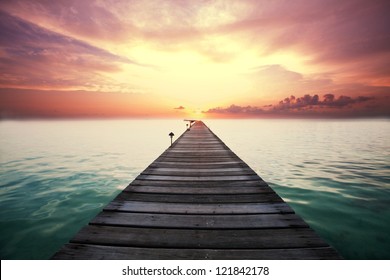 boardwalk on beach - Powered by Shutterstock