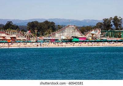 Boardwalk In Santa Cruz, California