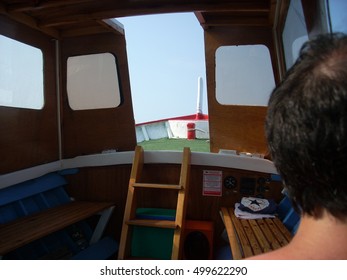 from the boat