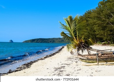 Boat In The Beach, Madagascar.