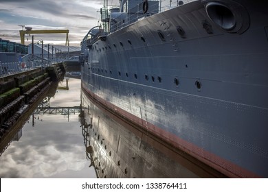 Boat In Belfast Docks