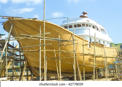 Boat Building, Shot At Manta Ecuador