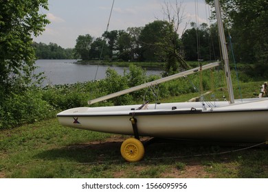 Boat By Lake Carnegie Nj