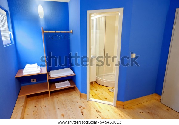 Boat Cabin Blue Walls Two Single Stock Photo Edit Now 546450013