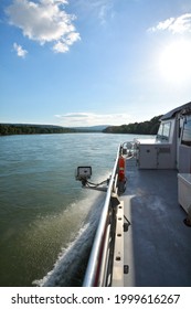 Boat Cruise At The Danube River From Vienna, Austria To Bratislava, Slovakia