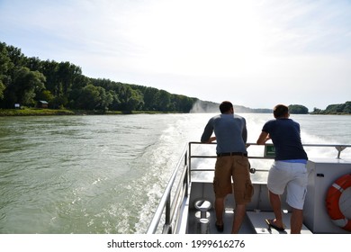 Boat Cruise At The Danube River From Vienna, Austria To Bratislava, Slovakia