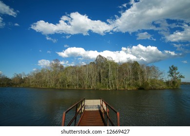 Boat Dock On Old Hickory Lake