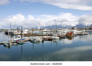 Boat Harbor In Homer, Alaska