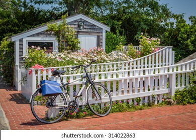 Boat House And Bicycle In Martha's Vineyard