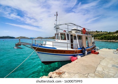 Boat Mikado in national park Kornati