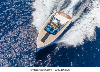 boat, motor yacht in navigation