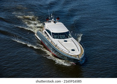 Boat Moving Fast On Water