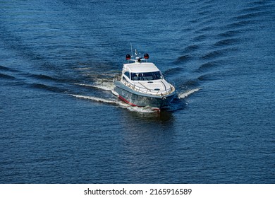 Boat Moving Fast On Water