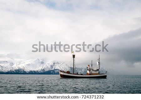 Similar – Image, Stock Photo Akureyri Fjord