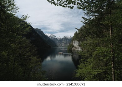 Boat On The Königssee In Bavaria