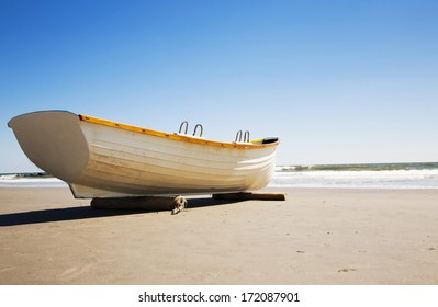 Boat On Beach Atlantic City