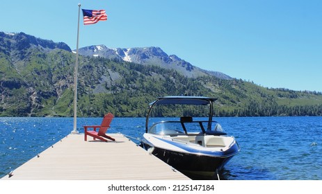 Boat On Fallen Leaf Lake