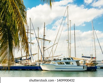 Boat On The Lake Atitlan In Guatemalan Highlands