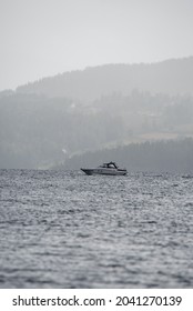 Boat On Lake Mjøsa Early August