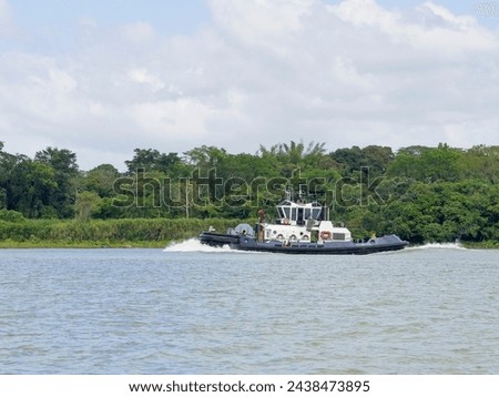 Boat on Lake Gatún (Panama Canal)