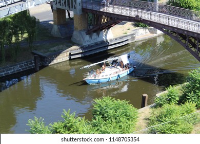 Boat On Landwehr Canal Berlin