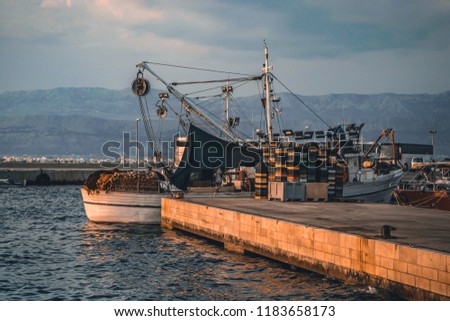 Similar – Image, Stock Photo mousse Fishing village