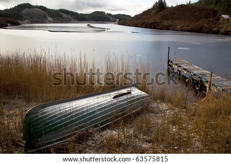 boat on a lock in scotland