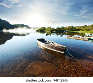 Boat On Norway Lake