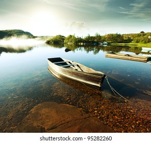 Boat On Norway Lake